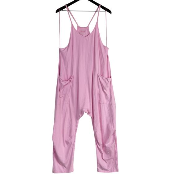 Free People Pants - Free People Movement Hot Shot Onesie Jumpsuit Pink - S